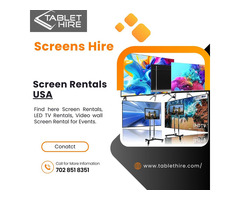 Affordable Screen Rentals & Services in the USA - Tablet Hire