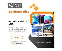 Affordable Screen Rentals & Services in the USA - Tablet Hire