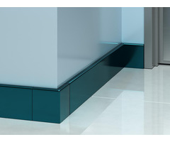 Colored Stainless Steel Baseboard | Protek System