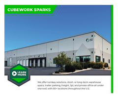 Flexible Warehouse & Office Space at Cubework Sparks with no hidden fees