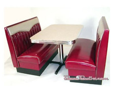 Choose durable and classic styles of retro diner furniture that are made in the USA