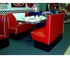 Create brand awareness for your restaurant with our Retro diner furniture sets