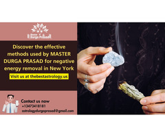 Discover the effective methods used by MASTER DURGA PRASAD for negative energy removal in New York