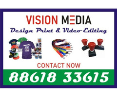 Vision Media | Pre-Ink Rubber Stamp | polymer Rubber Stamp | Video Editing | 2024