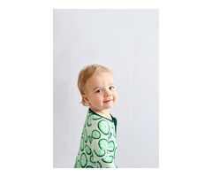 Stylish Lime Green Romper by Sleepy Duck: Baby Comfort