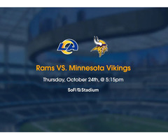 Rams VS. Minnesota Vikings tickets 2024