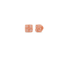 Roberto Coin 18K Woven Royal Opera Square Stud Earring