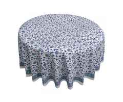 Round Table Cover Cloth | Hand Block Printed