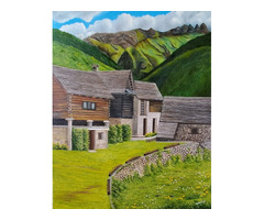 Buy Villagescape Oil Paintings on Canvas | Beautiful & Hand-Painted