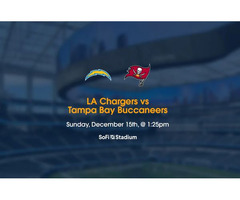 LA Chargers vs Buccaneers Tickets Sofi Stadium