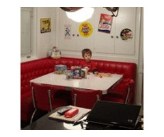 Get unique L Shaped Diner Booths for sale in distinct laminates and vinyls