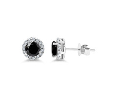 Shop Black Onyx Diamond Earrings for Women