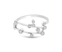 Buy Gemini Constellation Rings in 18K White Gold