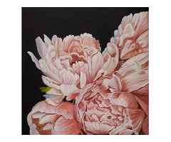 Stunning Coral Charm Peonies Flower Painting Shop Now!