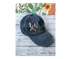 Hand Embroidery Floral Hat