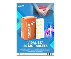 Buy Vidalista 20 Mg Tablets Online - GCM