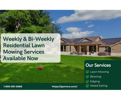 Weekly & Bi-Weekly Residential Lawn Mowing Services Available Now