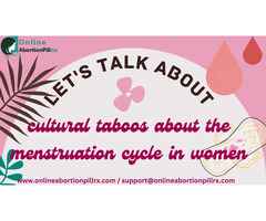 What are cultural taboos about the menstruation cycle in women?